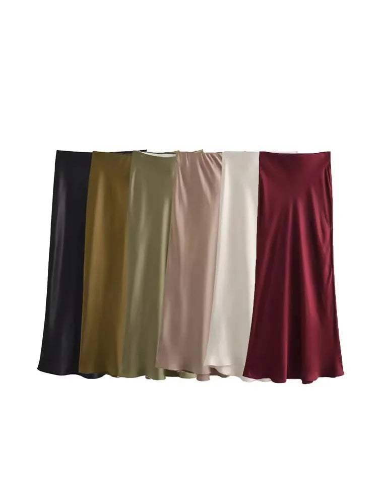 High Waist Long Skirts